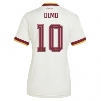 Billige Fotballdrakt Spania Dani Olmo #10 Replika Bortedrakt Dame VM 2026 Kortermet